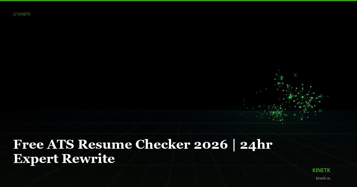 VANTAGE-7 Resume Score Checker & Human Rewrite by Mark Mc…