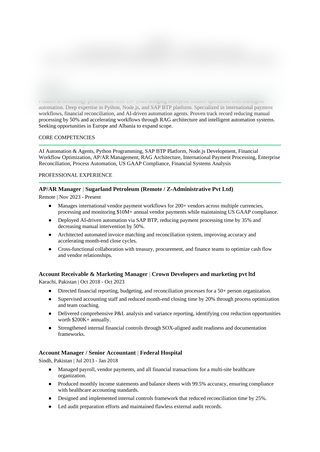 Furqan after resume