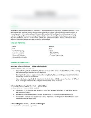Steven after resume